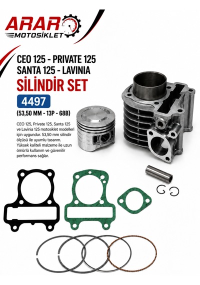 Ceo 125-prıvate 125-santa 125-lavınıa Silindir Set 53.5mm -4497