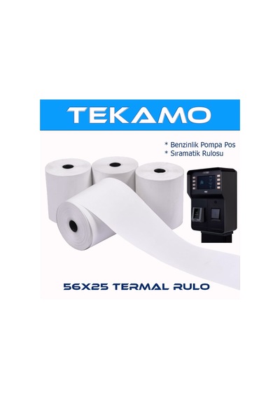 56x25 Pompa Yazarkasa Termal Pos Rulosu 10 Adet
