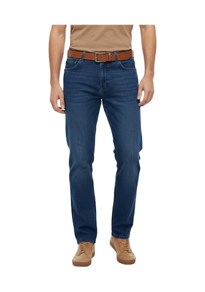 Erkek Büyük Beden Regular Kalıp Jeans Pantolon 320 Bgl-st05159 Petrol Mavi