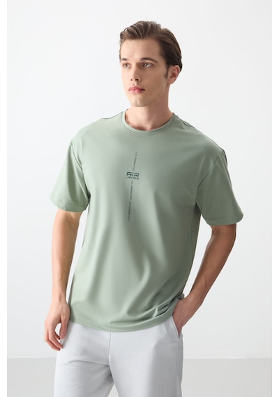 Air Jones Tommy Life Açık Yeşil Pamuklu Kalın Yumuşak Dokulu Oversize Fit Baskılı Erkek T-shirt - 88373 CAMEL Air Jones Tommy Life Açık Yeşil Pamuklu Kalın Yumuşak Dokulu Oversize Fit Baskılı Erkek T-shirt - 88373 CAMEL