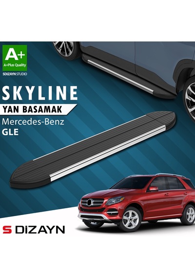 S-dizayn Mercedes Gle W166 Skyline Krom Yan Basamak 193 Cm 2012-2019 A+ Kalite