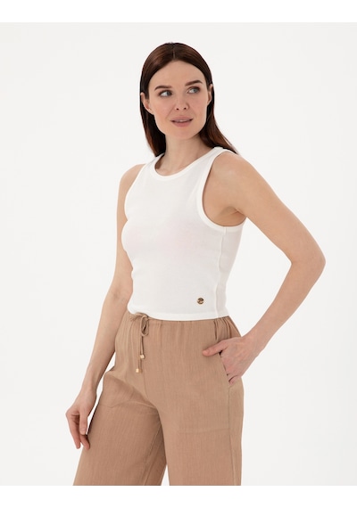 Pierre Cardin Kadın Beyaz Bluz Örme 50305750-vr013 Beyaz