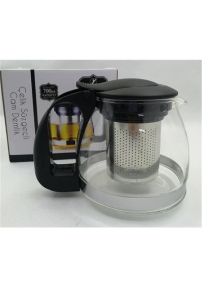 Yakut French Press 900 Ml Metal Kulplu Siyah