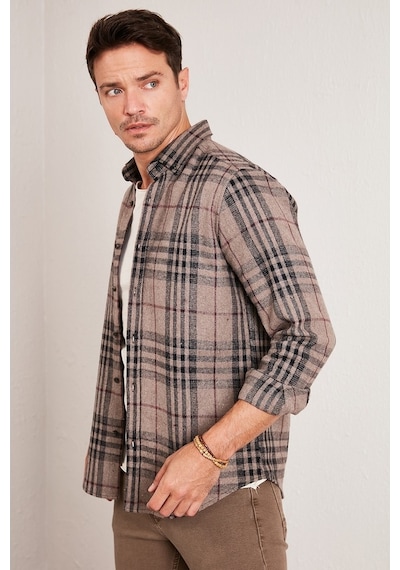 Buratti Erkek Gömlek Cf21W112844 Camel