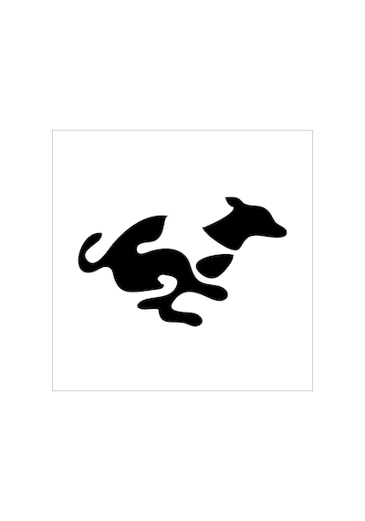 Kanguru Folyo Sticker 100cm Uzunluk Siyah