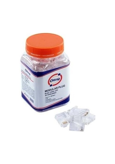 Orıng Cat6 U/utp Rj45 100'lü Kutu Modular Plug 3u"