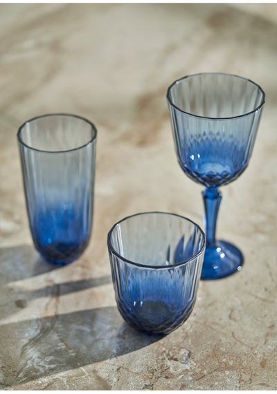 Bella Maison Colore Kesme Kadeh 2'li Mavi 310 Cc Mavi