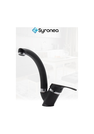 Mix Siyah Mutfak Banyo Lavabo Bataryası Aç Kapa Musluk Siyah