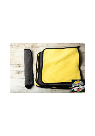 Everest Çift Taraflı Mikrofiber Araç Kurulama Bezi & Oto Yıkama Havlusu 50x70 Sarı