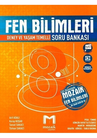 Mozaik Yayınları 8.Sınıf Fen Bilimleri Soru Bankası