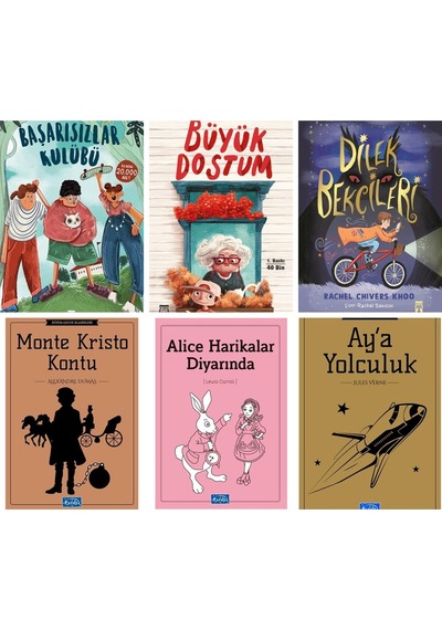 Başarısızlar Kulübü,büyük Dostum,dilek Bekçileri,monte Cristo Kontu,ay'a Yolculuk,4,5,6.sınıflar Set