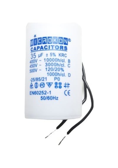 Microkon 35 mf Kondansatör 400-450 V Kablolu (Daimi)