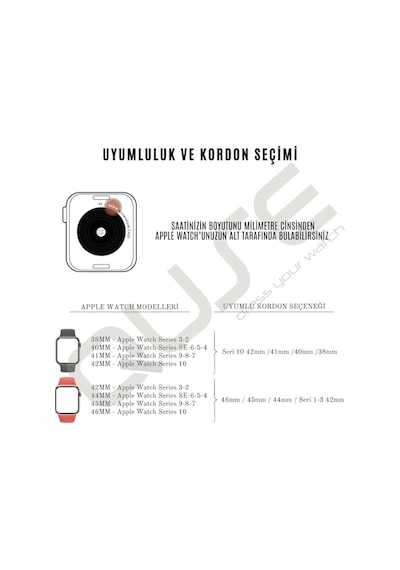 Örgü Kordon, Apple Watch Series 11,10,9,8,7,6,5,3,se,se2,se3 İle Uyumlu, Ayarlanabilir, 42mm/41mm/40mm/38mm Ve 46mm/45