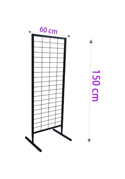 60x150 CM Ayaklı Tel Pano Stant, Aksesuar Standı, Çoraplık