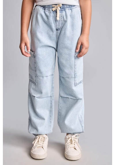 Defacto Jogger Fıt Elastik Bel Jean Açık Mavi Pantolon Erkek Çocuk H7278a826smnm39 Mavi-nm39