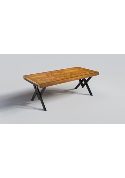 Ntconcept Veni Doğal Ahşap Yemek Masası - Amz-maym0060 85 X 120 Cm Açık Ceviz