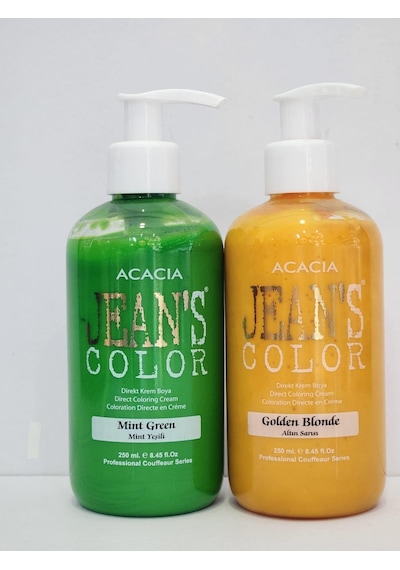 Acacia Jean's Color Altın Sarısı - Mint Yeşili Saç Boyası 2 x 250 ML