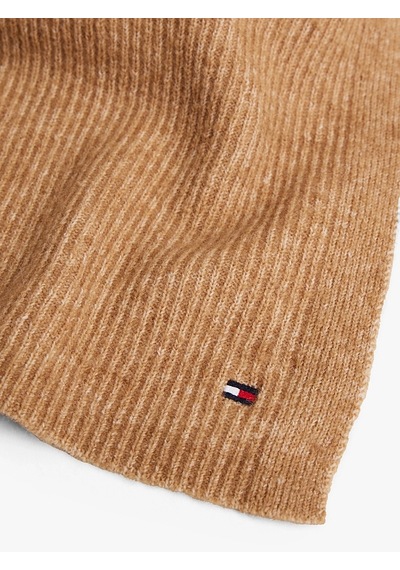 Tommy Hilfiger Th Flag Fluffy Scarf Kadın Yeşil Atkı - Aw0aw17787