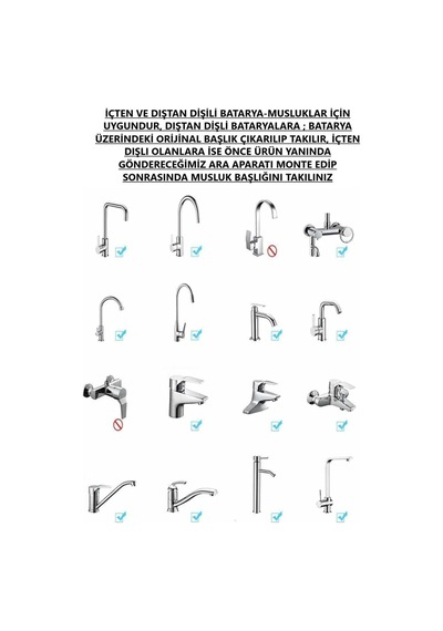 Kir Pas Tortu Önleyici Arıtma Filtreli Oynar Başlıklı Su Tasarruflu Mutfak Evye Batarya Musluk Ucu Şeffaf