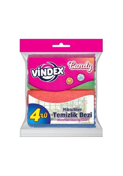 Vindex Mikrofiber Çok Amaçlı Temizlik Bezi 4lü 1010307 Diğer