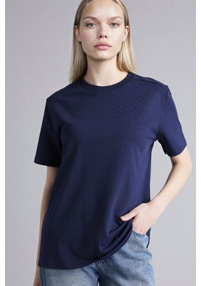Defacto Regular Fit Basic Lacivert Kadın T-shirt A9428ax/nv251 Lacivert