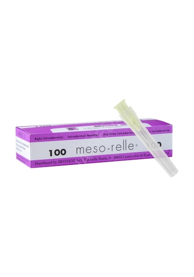Meso-Relle Mezoterapi İğnesi 30g X 4mm - Aal34 - 100 Adet