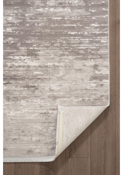 Leon Ln001z Gri Halı Modern Desen Pamuk Taban Akrilik Tozuaz Salon Yatak Odası Koridor Halısı-690 Gri