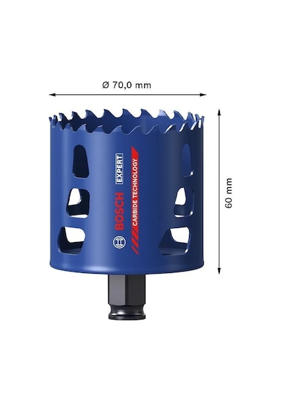 Bosch 70 Mm Expert Sert Malzemeler İçin Panç 2608900434