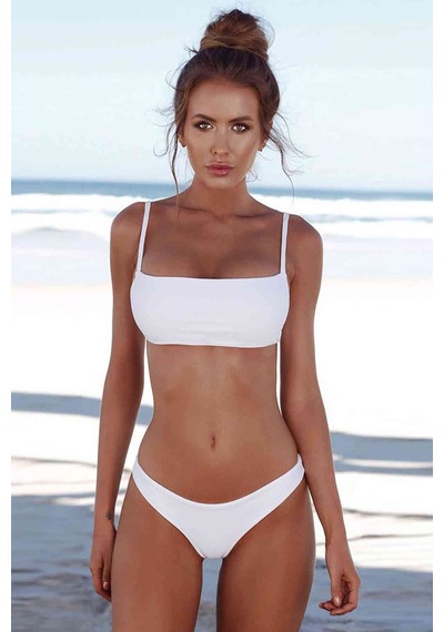 Angelsin Beyaz Bikini Takım