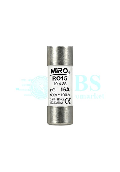 Ro15 500v 16a 10x38 Porselen Sigorta 20'li Paket