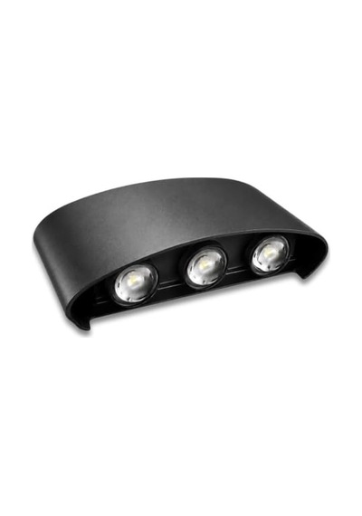 Dış Mekan Led Aplik 10 Watt Amber Cata Haiti 3'lü Aplik Ct-8011a / Bahçe, Balkon Ve Bina Cepheleri İçin Dekoratif T Çok Renkli