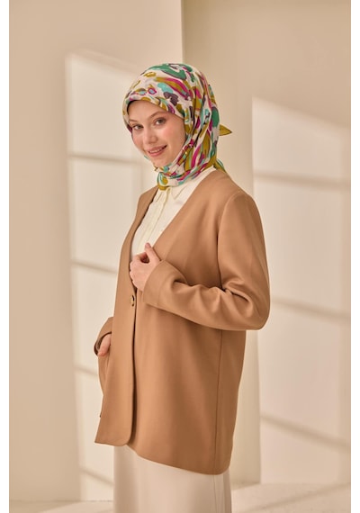 Silk Home Aura Eşarp 140004-06 Yağ Yeşili, Fuşya, Mint, Yeşil
