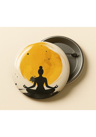 Yoga 4'lü Rozet Seti-44 Mm Çok Renkli