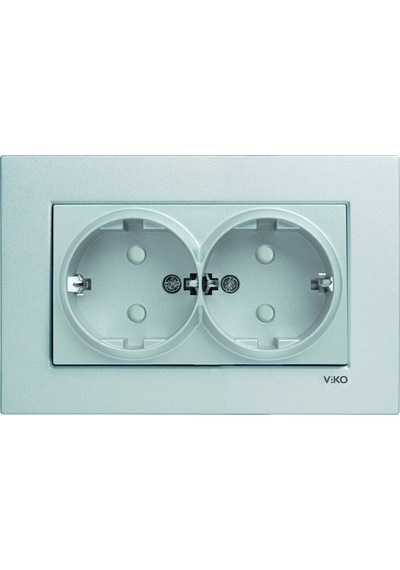 Viko Artline Novella Bronz İkili Topraklı Priz Çerçeveli 92605258-c1