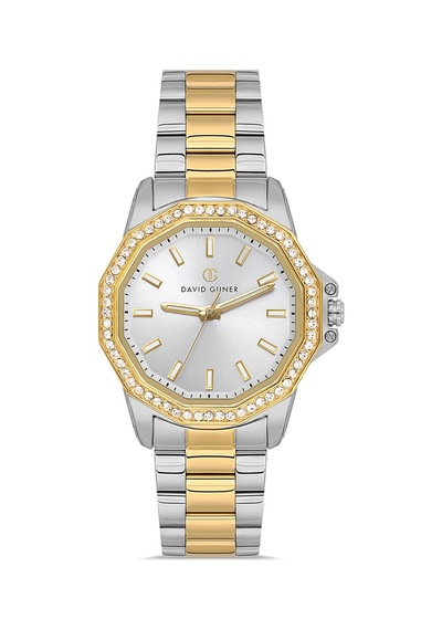 David Guner Dg-8758la-d1 Gold - Gri Kadın Kol Saati