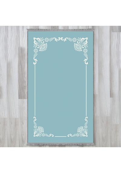 Evaşk Namazlık Dokuma Halı Kaymaz Muslumana Seccade80 x 130 Turkuaz EVASK806B66