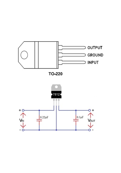 L7812cv 3 Pin Dc 12v Lineer Voltaj Düşürücü Regülatör Enregre Dıp To220 Dc Dc 35v 1.5a Ldo