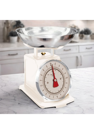 Tr Gümüş Kaseli 2 Kg Kapasiteli Analog Retro Mutfak Terazisi M-1t03 Genel