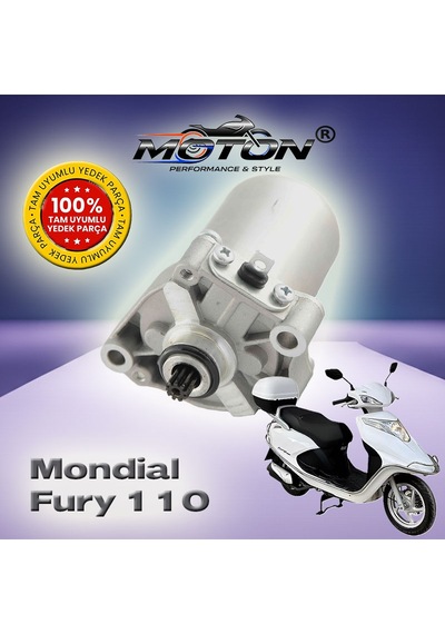 Mondial Fury 110 Uyumlu Marş Motoru A Kalite