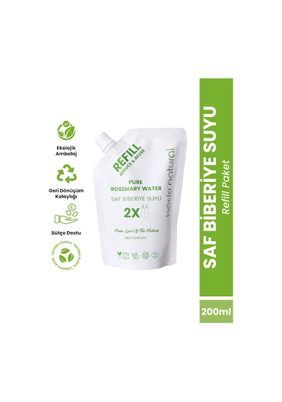 Bade Natural Biberiye Suyu Güçlendirici Saç Toniği Refill 200 ML