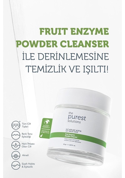 Arındırıcı Ve Canlandırıcı Tüm Ciltler Için Meyve Asitleri Içeren Toz Temizleyici 55 G