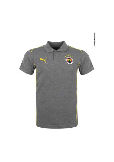 Fenerium Fenerbahçe Lisanslı 24/25 A Takım Gri Polo T-shirt Gri