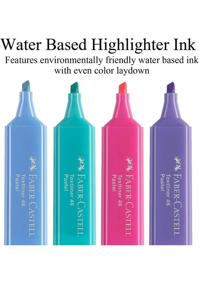 Faber-castell Fosforlu Kalem Seti, 8 Li, Pastel Renkler, Kutulu, Diğer