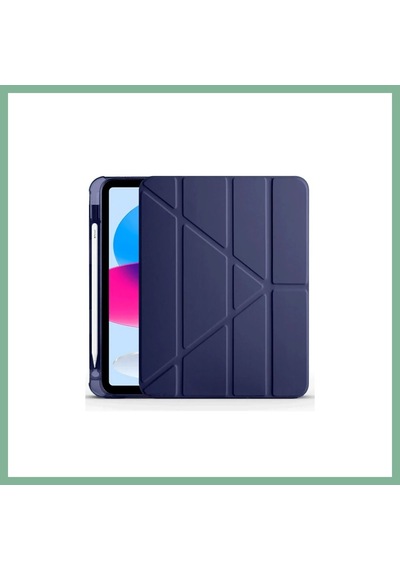 Bşkvirgo İpad 2025 10.9 10.nesil A16 Kılıf Kalemlikli Mars Tablet Kılıfı - Lacivert Bsk2026