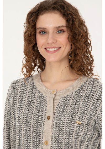 U.S. Polo Assn. U.s. Polo Assn. Kadın Hırka Triko 50310762-vr256 İnci