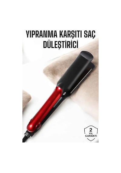 Saç - 759 - Düzleştirici Yüksek Isı Ayarlı - Edntrend - Seramik Kaplama