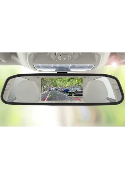 Gpr Kameralı Park Sensörü 4.3 'Ayna Ekranlı Gri Sensör Full Set