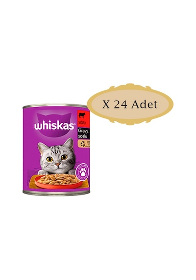 Whiskas Biftekli Kedi Konservesi 24 x 400 G