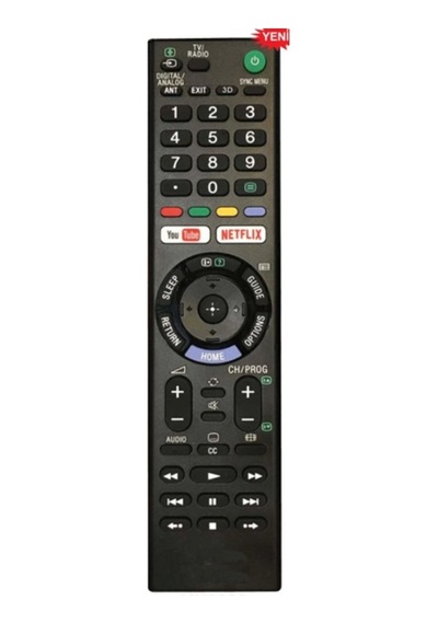 Kdl-40w650d Televizyon İçin Uyumlu Netflix Youtube Tuşlu Tv Led Lcd Uzaktan Kumanda