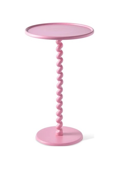 Twister Bar Masası, Toz Boyalı Metal, Pembe Çok Renkli Twister Bar Masası, Toz Boyalı Metal, Pembe Çok Renkli